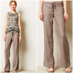 Anthropologie Level 99 Lana Linen Trousers Size 28
